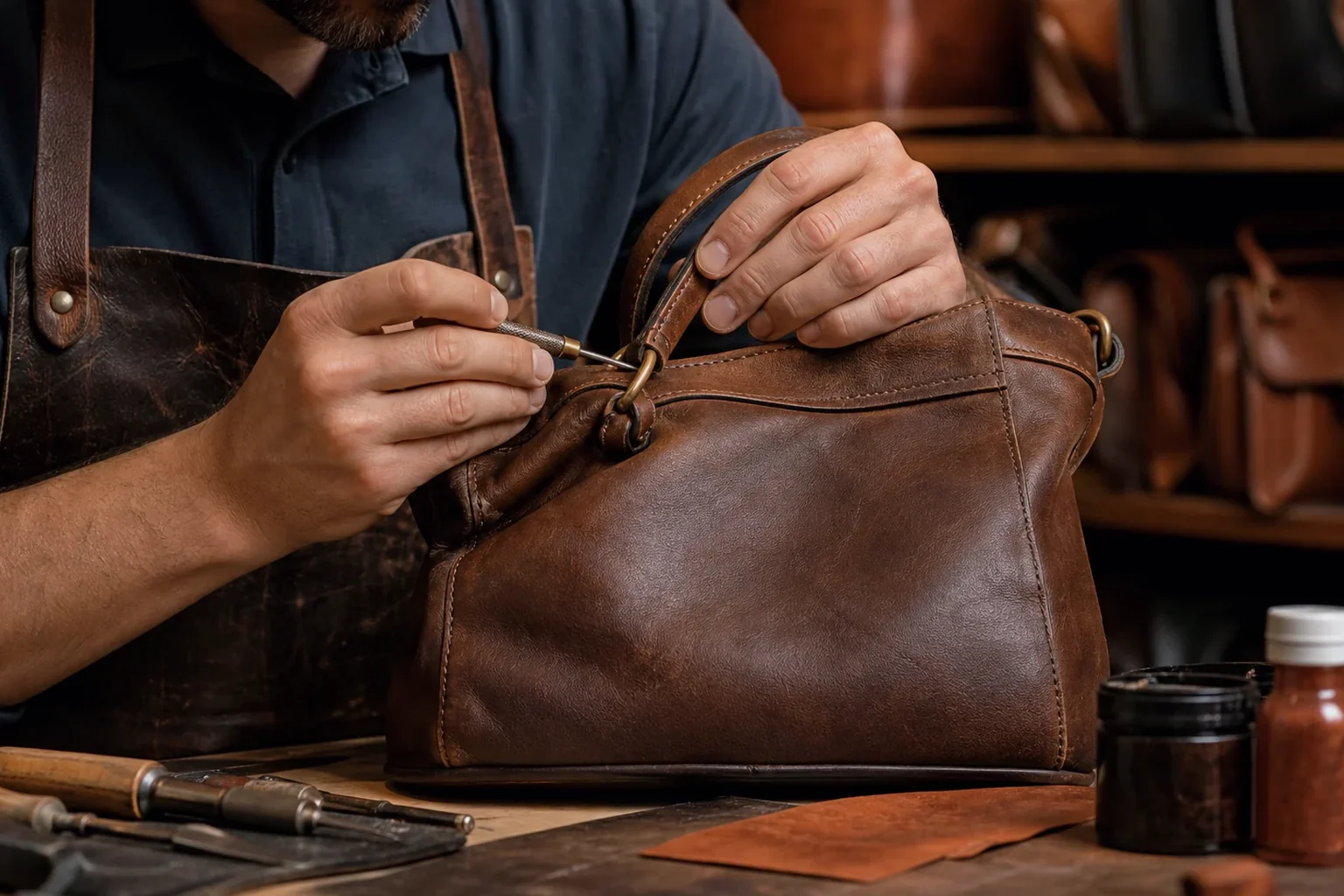 Reforma de bolsas de couro em Cascavel